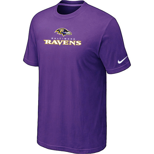 Nike Baltimore Ravens Authentic Logo NFL T-Shirt - Purple